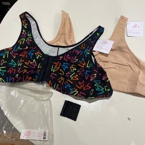 new American Breast Care bras XXL-A/B nude and rainbow heart